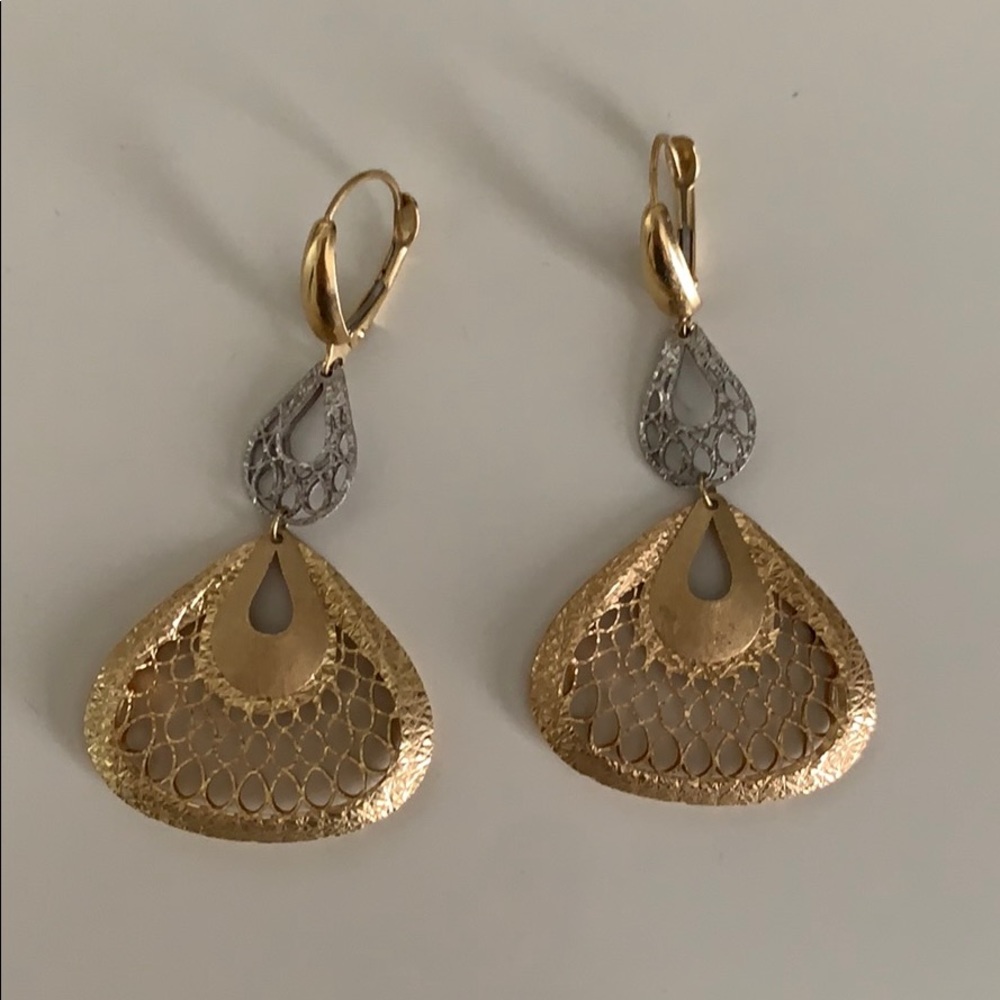 Gold & silver earrings
